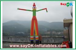China 8m Yellow Inflatable Clown Dancer Double Legs Sky For Advertising supplier