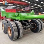 12R22.5 Tire Wood Transport Genron Small Timber Trailer for sale
