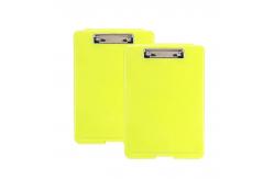 China Writable Plastic A4 Document Box Transparent Storage Box Silk Printed 24x35cm supplier