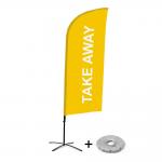 4.5m 3.5m Custom Printed Outside Flying Teardrop Flagpoles Feather Banner Beach for sale