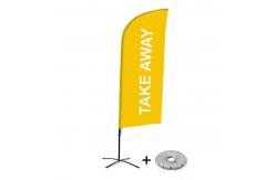 China 4.5m 3.5m Custom Printed Outside Flying Teardrop Flagpoles Feather Banner Beach supplier