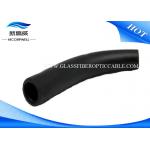 Black 45 Degree Angel Boot Fiber Quick Connector , LSZH / PVC Fiber Cable Connectors for sale