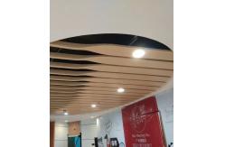 China Fashion Customized Aluminum Metal Ceiling With Circular Curve Wave Shape Suspended supplier