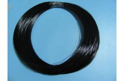 China Hook And Eye Black 4mm Plastic Coated Wire Rope Black Smooth Surface supplier