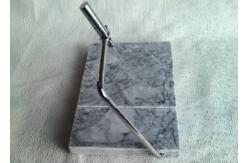 China Natural Marble Cheese Slicer With Board , Grey Marble Wire Cheese Slicer supplier