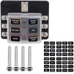 6 Way LED Indicator Blade Fuse Block M4 Screw M5 Stud Fuse Holder 6 Slots for sale