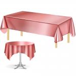 Pink Not Fade Waterproof Dining Printed Tablecloth Customized Size for sale