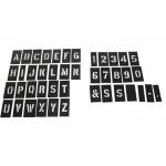 PVC Plastic Letter Stencils Case Disassemble Interlock Paint Stencil Black Color for sale