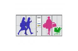 China Intelligent Logistic Parcel Delivery Lockers With Security Camera And Remote Control Platform supplier