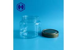 China 25OZ 750ml Round Biscuits Clear Plastic Cookies Jar With Screw Lid supplier