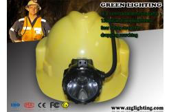 China High Power Miners Cap Lamp With Rear Warning Light 15000 Lux Brightness supplier