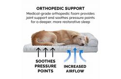 China 4.8kg Cooling Memory Foam Dog Bed 44in Machine Washable Pet Bed supplier