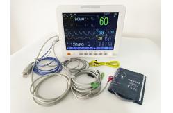 China Hospital Emergency ICU Monitoring Device Portable Multiparameter Monitor Optional Printer supplier