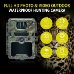 30MP Camouflage IP66 Waterproof Hunting Camera with PIR Sensor and 48pcs No Glow IR LEDs HD Hunting Cameras for sale