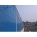 Noise Reduction Barrier Plastic Coated Wire Mesh Precise With Steel Flange Base for sale