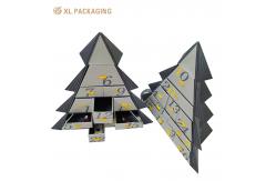 China XL Packaging Custom Packaging Box Factory Countdown To Christmas With Luxury Gifting Exquisite 12/14-Drawer Christmas Tree Advent Calendar Custom Drawer Box Packaging With Gold Foil Accents supplier
