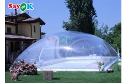 China Custom Swimming Pool Cover Transparent Inflatable Pool Tent Winter Swimming Pool Bubble Tent supplier