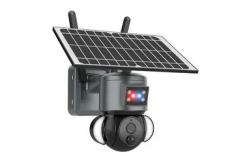 China 3mp Wireless Surveillance PTZ IP Camera Solar Powered Battery supplier