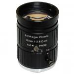 1 75mm F2.8 10Megapixel HD Manual IRIS C Mount Industrial FA Lens, 75mm 10MP Industrial Machine Vision Lens for sale