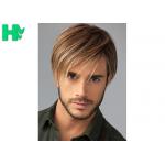 Fashion New Arrival  Mens Hair Pieces Wigs With Side Bang For Young Men Use for sale