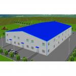 Light Prefabricated Steel Structures Corrugated Metal Sheets Roof Wall Metal Storage Buildings for sale