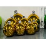 Giant Party Event Reflective Inflatable Christmas Mirror Ball With Double Layer