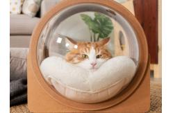China Warm And Cat Bed Capsule For Cat & Dog Made of  Wood supplier