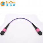 Vietnam Manufacture MM OM4 MTP / MPO 8 12 24 Cores Cable Fiber Optical Patch Cord for sale
