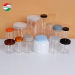 High Transparent Airting Plastic Can with Screw Top for Nuts Peanuts for sale