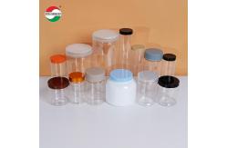 China High Transparent Airting Plastic Can with Screw Top for Nuts Peanuts supplier