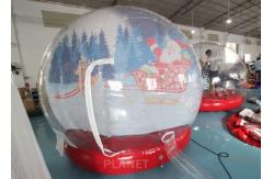 China 4M 5M Inflatable Bouncing Snow Globe Photo Booth With Blower supplier