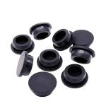 Customized Silicone Rubber Accessories With Black Silicone Rubber Plug And End Caps