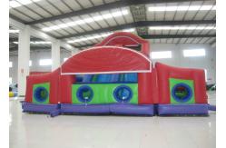 China Giant Inflatable Assault Course , Outdoor Game Boot Camp Bouncy Obstacle Course supplier