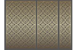 China Living Room Privacy Divider Screen Aluminium Foldable Rectangle Shape supplier