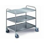 3 Layers Cleanroom Eletronic Wire ESD Shelf Trolley Stainless Steel