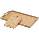 bamboo wood serving trays with cutting board for sale