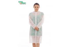 China OEM Fluid Repellent PP SMS MP Tyvek Disposable Visitor Coats supplier