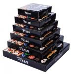 Custom Biodegradable Pizza Boxes Eco-Friendly Kraft Takeaway Packaging in Different Shapes for sale