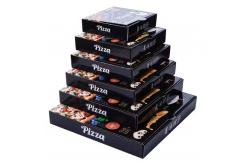 China Custom Biodegradable Pizza Boxes Eco-Friendly Kraft Takeaway Packaging in Different Shapes supplier