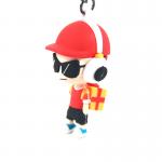 Custom Design Anime Character Soft Touch PVC Rubber Key Chain, PVC Figure Pendant Key Chain Pendant Anime Gift for sale