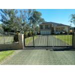 Powder Coated Tubular Aluminum Fence 1.8m Height for sale