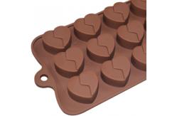 China LFGB Custom Chocolate Molds Heart Shaped Mousse Cake Silicone Mold supplier