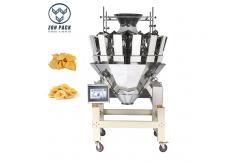 China Automatic 10 Head Combination Multihead Weigher Sheet Food Weight Packing Machine supplier
