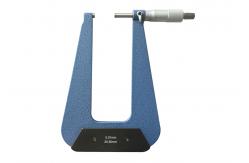 China High Precision Deep Throat Micrometer with Ratchet Stop and Carbide Measuring Face supplier