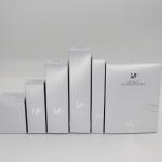 High-End Customized Silver Cosmetic Packaging Boxes Skin Care Box Packaging Box Silver Stamping Logo for sale
