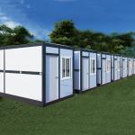 Modular Fold Up House Sandwich Panel Fireproof Foldable Expanding Cabin for sale