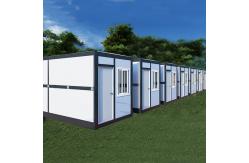 China Modular Fold Up House Sandwich Panel Fireproof Foldable Expanding Cabin supplier