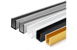 China OEM Customized U Shaped Channel Standard Aluminum Profiles Normal Length 6m supplier