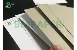 China Jumbo rolls 230gsm To 450gsm Recycled White Claycoat Duplex Board Grey Back supplier
