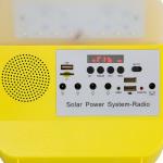 Outdoor Camping 3W LED Solar Lighting System Audio Solar Home System Kit